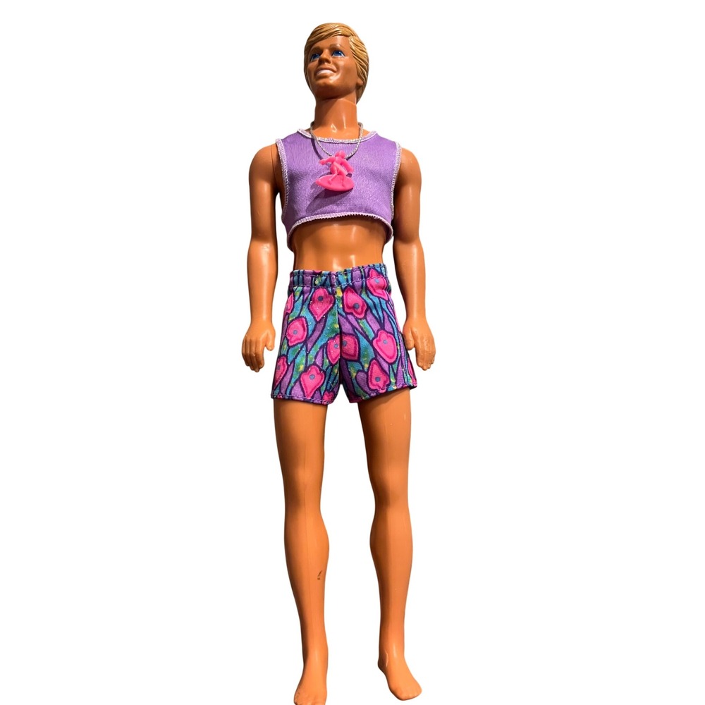 Vintage 1992 Mattel Barbie Glitter Beach Ken 4904 VINTAGE shorts Tank